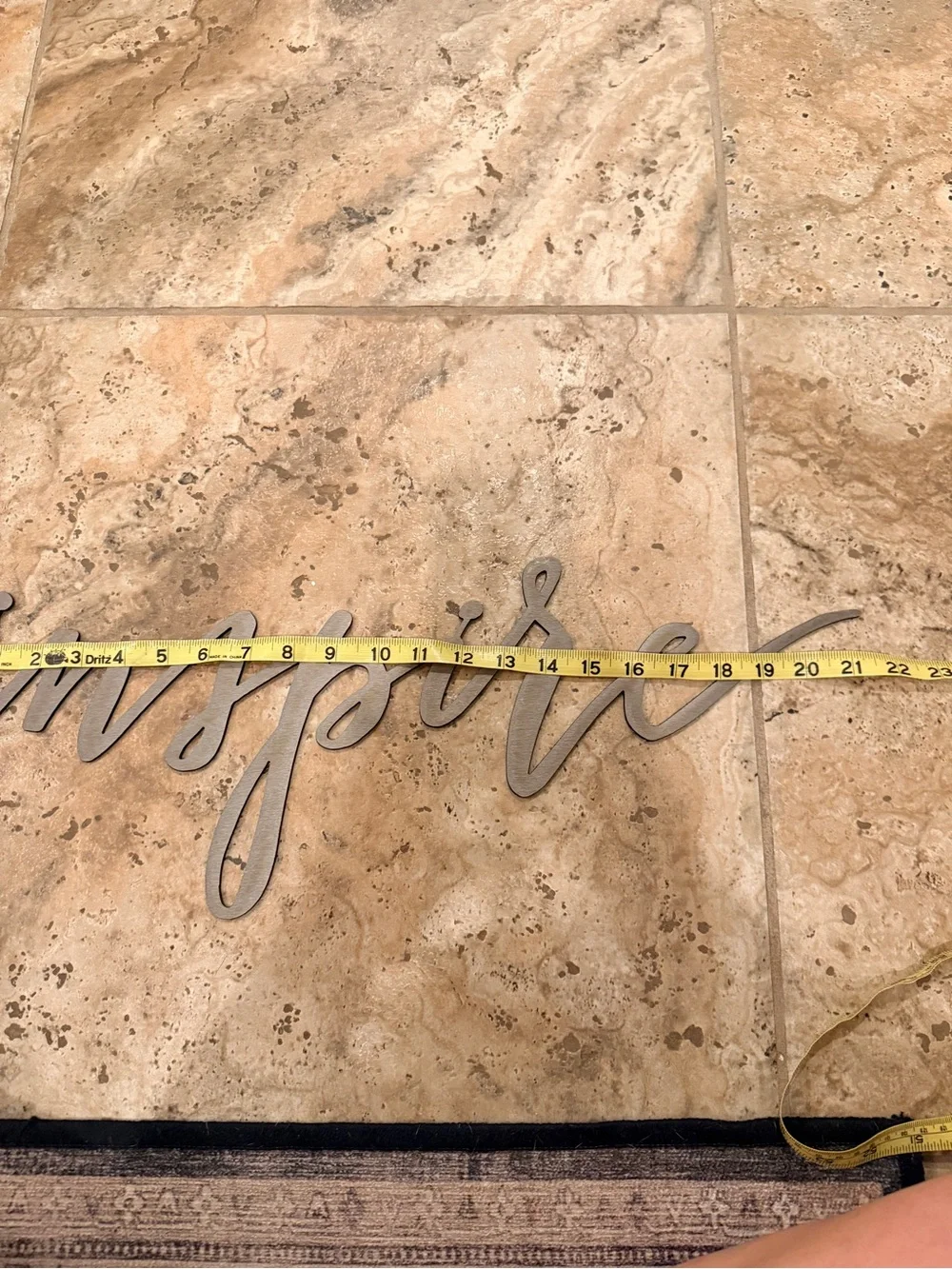 Inspire Script Wall Decor - Neutral Gray